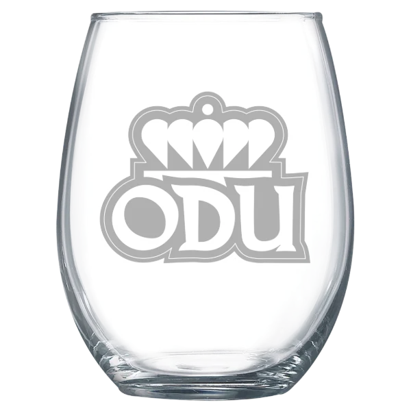 Old Dominion University Polar Camel 15 oz. Stemless Wine Glass
