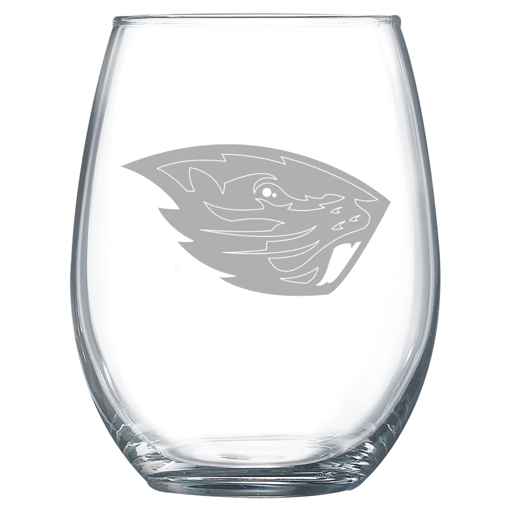 Oregon State University Polar Camel 15 oz. Stemless Wine Glass