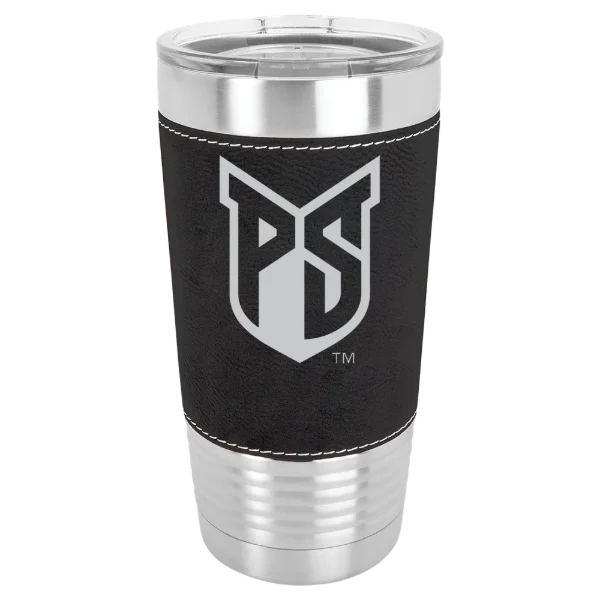 Portland State University Polar Camel 20 oz. Leatherette Grip Tumbler with Standard Lid