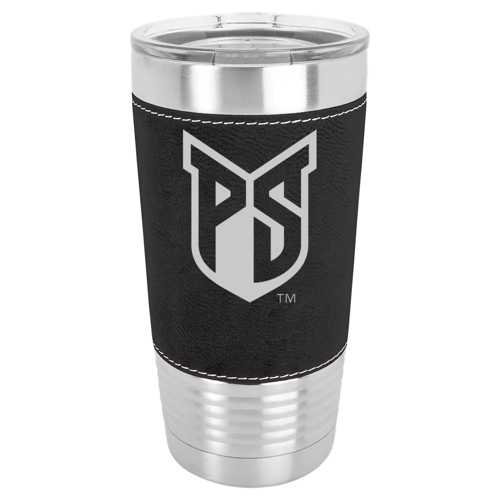 Portland State University Polar Camel 20 oz. Leatherette Grip Tumbler with Standard Lid