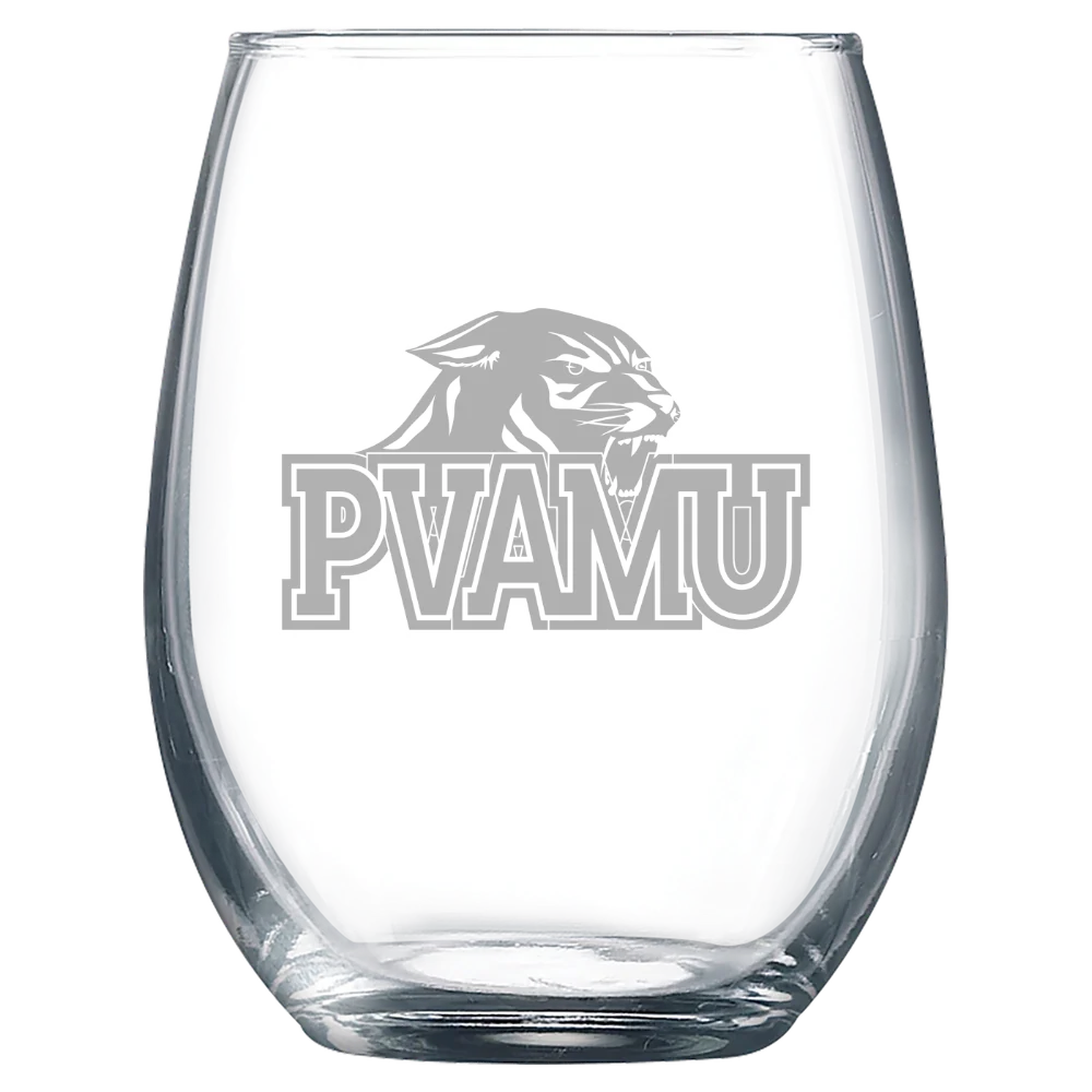 Prairie View A&M University Polar Camel 9 oz. Stemless Wine Glass