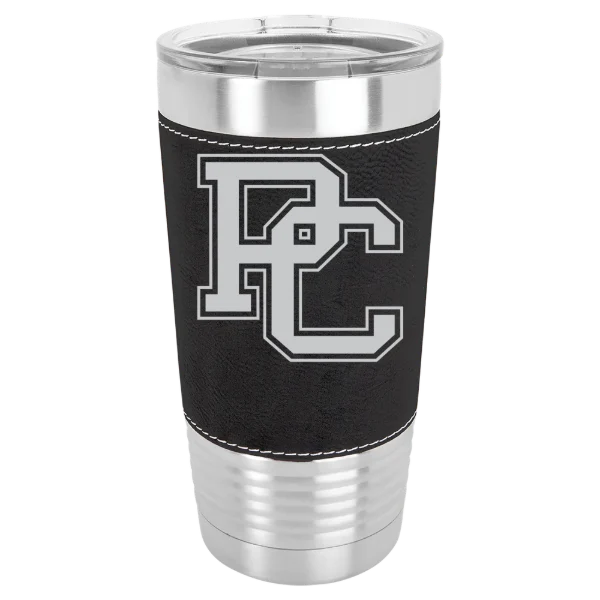 Presbyterian College Polar Camel 20 oz. Leatherette Grip Tumbler with Standard Lid