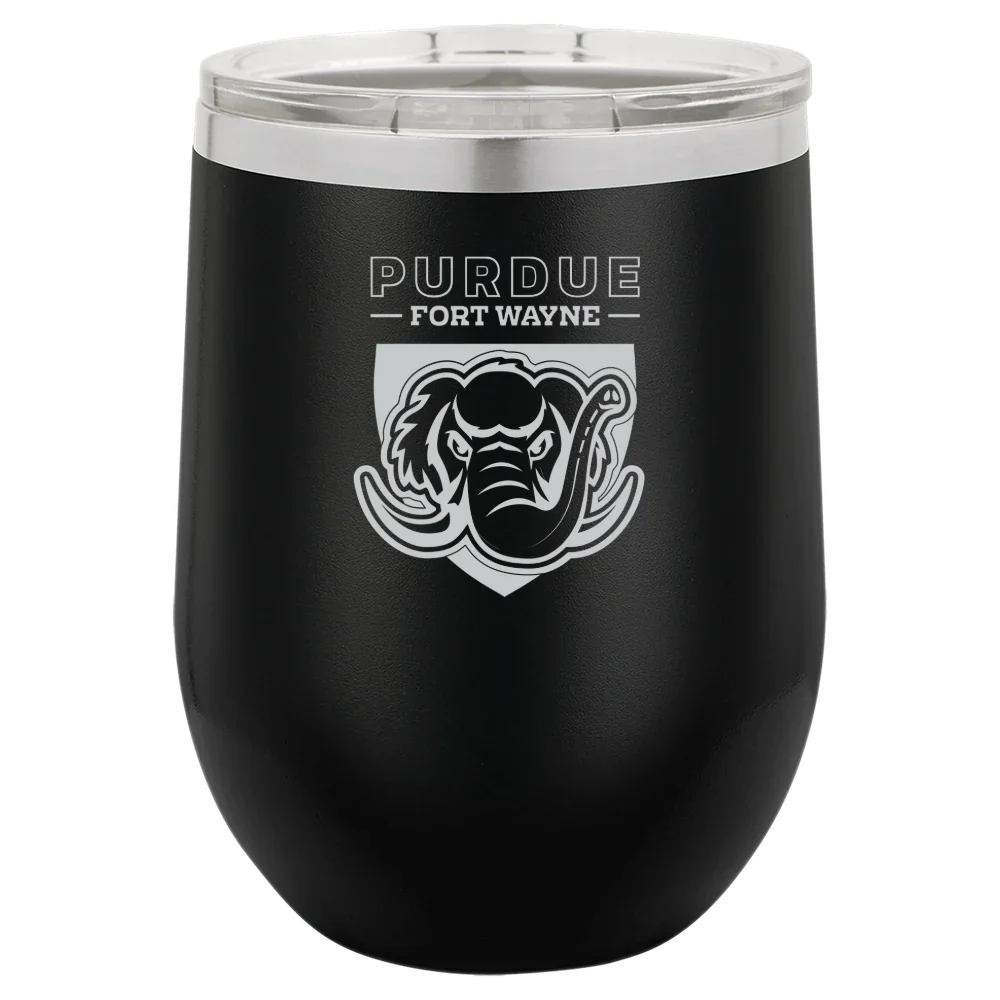 Purdue University Fort Wayne Polar Camel 12 oz. Stemless Wine Tumbler