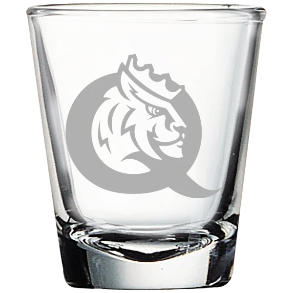 Queens University of Charlotte Polar Camel 1.7 oz. Shot Glass