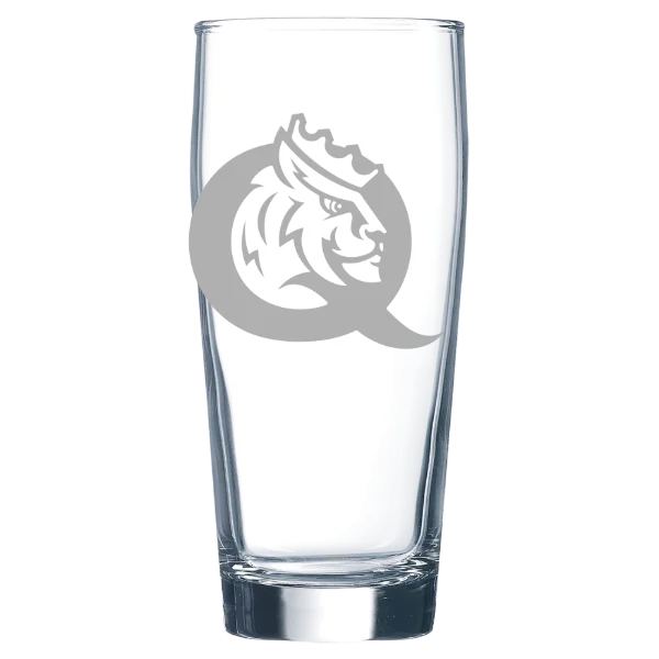 Queens University of Charlotte Polar Camel 16 oz. Willi Becher Beer Glass