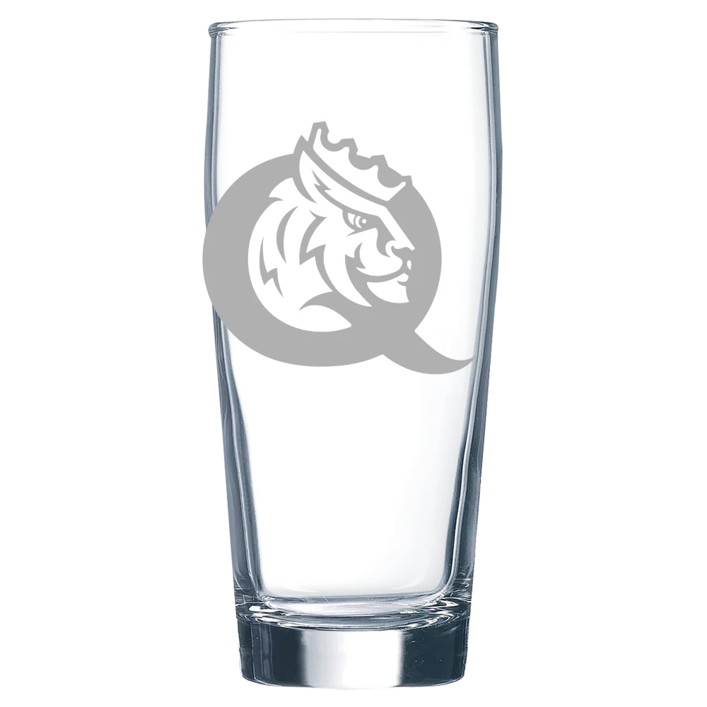 Queens University of Charlotte Polar Camel 16 oz. Willi Becher Beer Glass