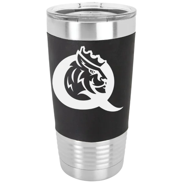 Queens University of Charlotte Polar Camel 20 oz. Silicone Grip Tumbler with Standard Lid