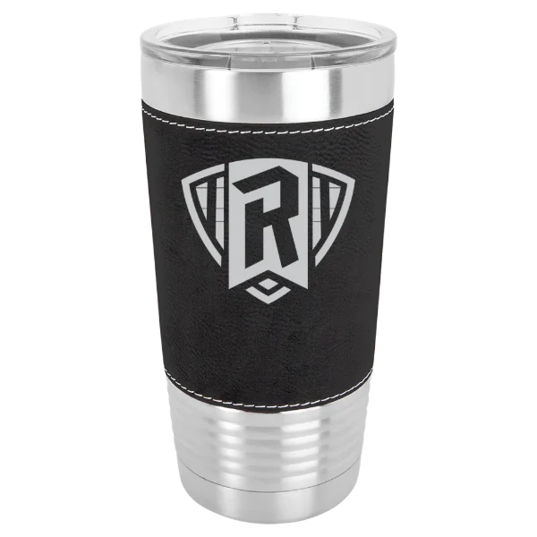 Radford University Polar Camel 20 oz. Leatherette Grip Tumbler with Standard Lid