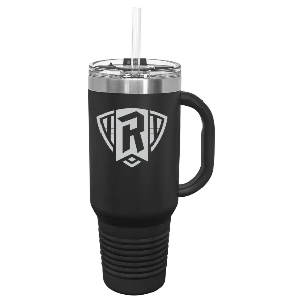 Radford University Polar Camel 40 oz. Travel Mug with Snap Lid & Straw