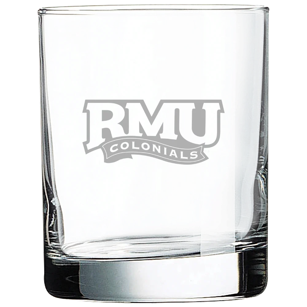 Robert Morris University Polar Camel 10 1/2 oz. On The Rocks Glass