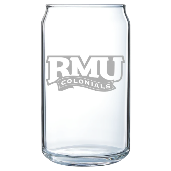 Robert Morris University Polar Camel 16 oz. Can Glass
