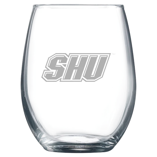 Sacred Heart University Polar Camel 9 oz. Stemless Wine Glass