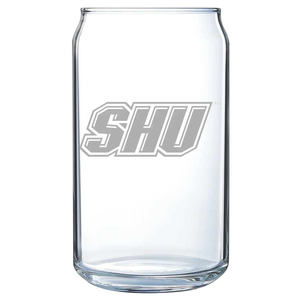Sacred Heart University Polar Camel 16 oz. Can Glass