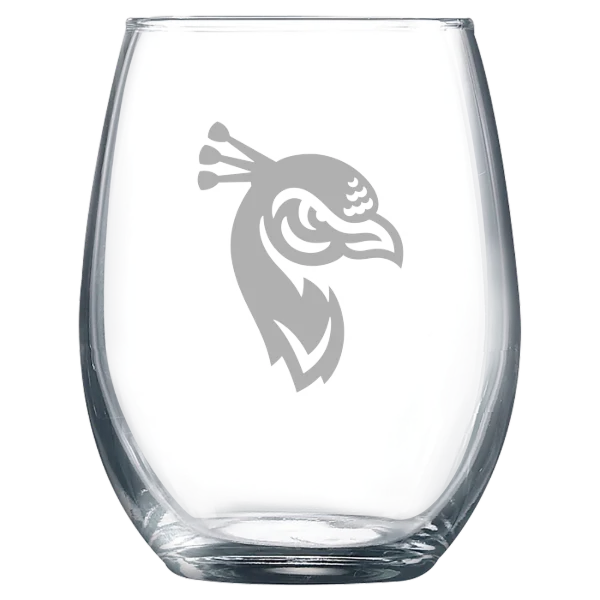 Saint Peter's University Polar Camel 9 oz. Stemless Wine Glass