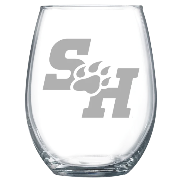 Sam Houston State University Polar Camel 15 oz. Stemless Wine Glass