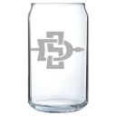 San Diego State University Polar Camel 16 oz. Can Glass