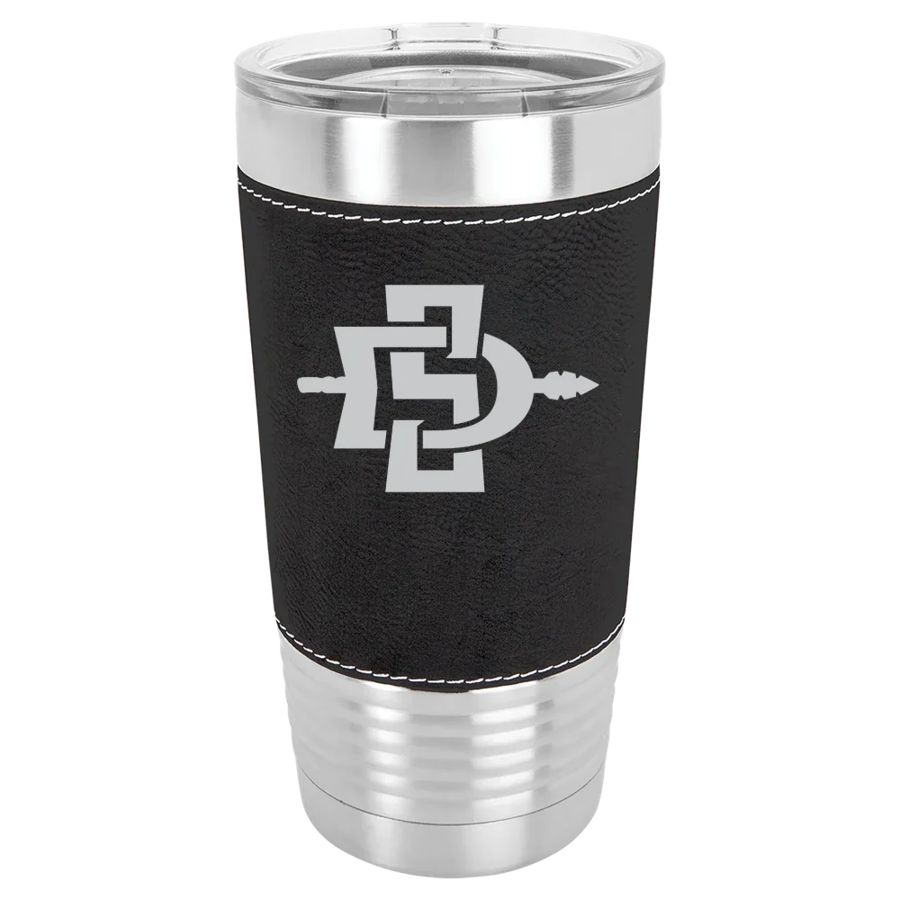 San Diego State University Polar Camel 20 oz. Leatherette Grip Tumbler with Standard Lid
