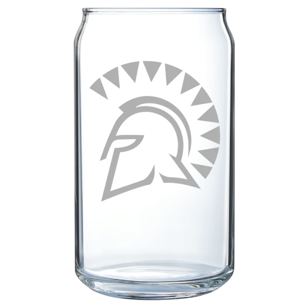 San Jose State University Polar Camel 16 oz. Can Glass