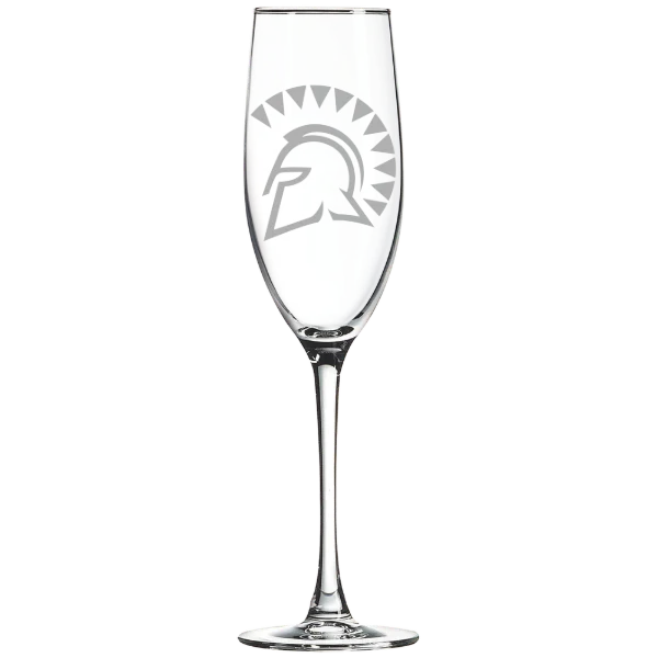 San Jose State University Polar Camel 8 oz. Champagne Flute