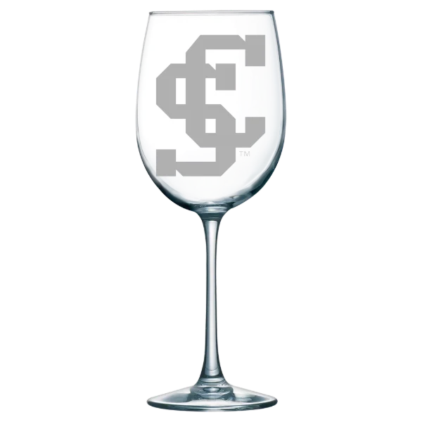 Santa Clara University Polar Camel 19 oz. Wine Glass