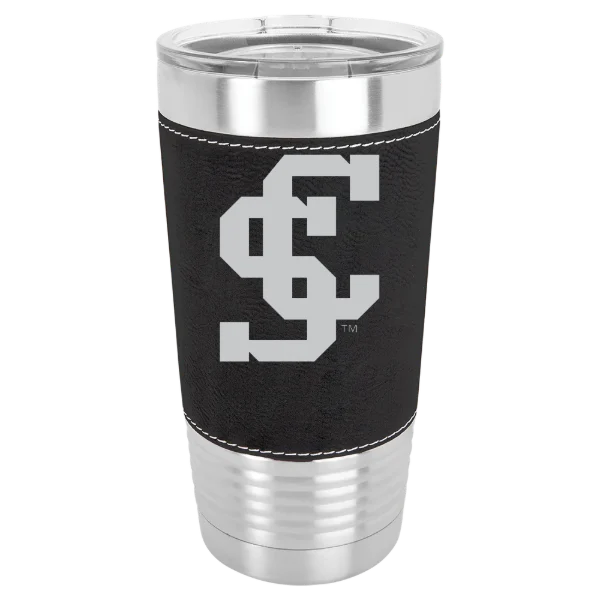 Santa Clara University Polar Camel 20 oz. Leatherette Grip Tumbler with Standard Lid