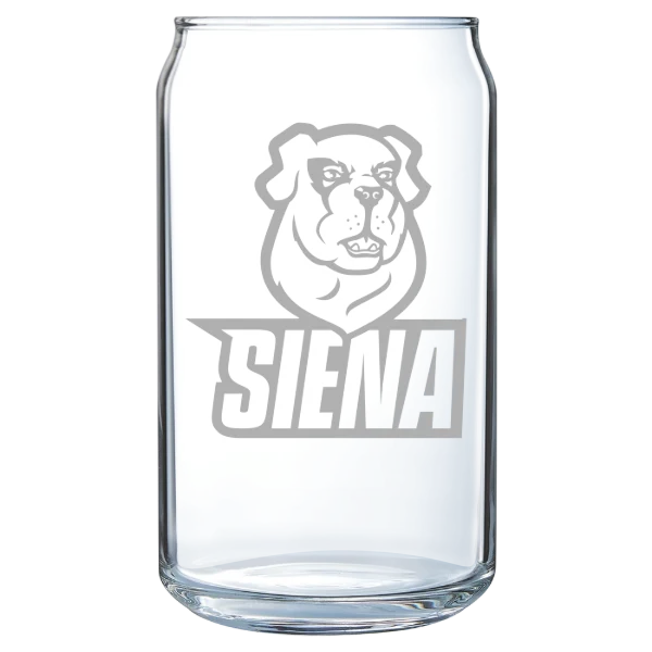 Siena University Polar Camel 16 oz. Can Glass