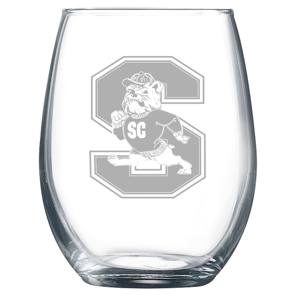 South Carolina State University Polar Camel 9 oz. Stemless Wine Glass