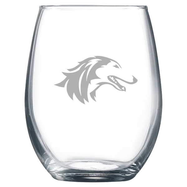 Southern Illinois University at Carbondale Polar Camel 9 oz. Stemless Wine Glass