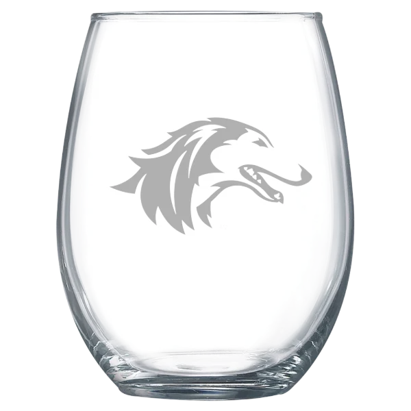 Southern Illinois University at Carbondale Polar Camel 15 oz. Stemless Wine Glass