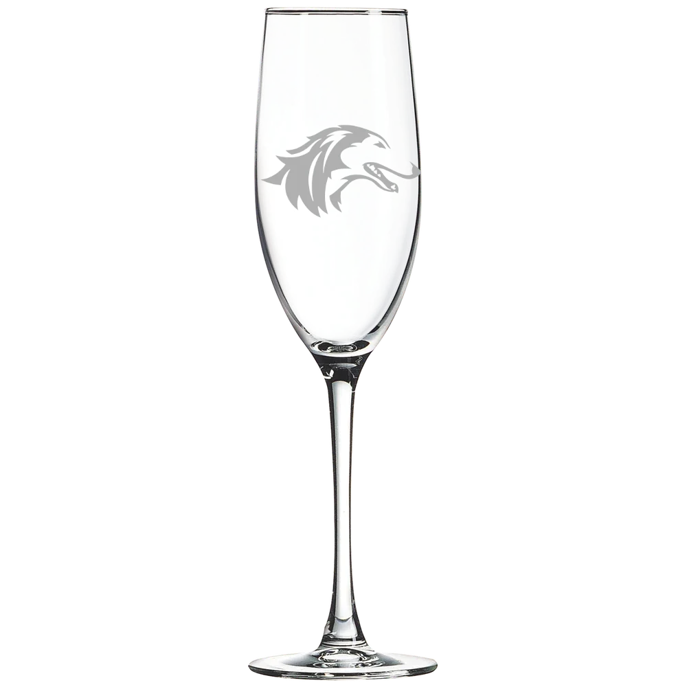 Southern Illinois University at Carbondale Polar Camel 8 oz. Champagne Flute