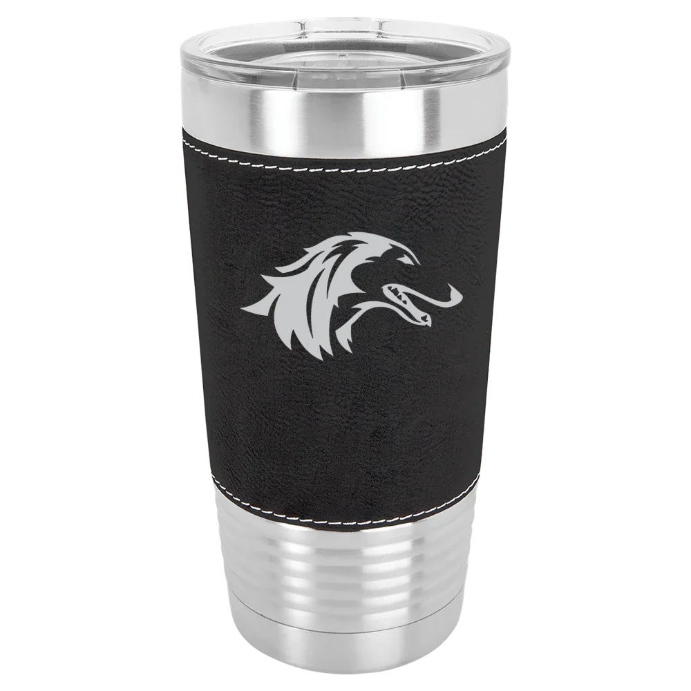 Southern Illinois University at Carbondale Polar Camel 20 oz. Leatherette Grip Tumbler with Standard Lid
