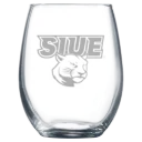 Southern Illinois University Edwardsville Polar Camel 9 oz. Stemless Wine Glass