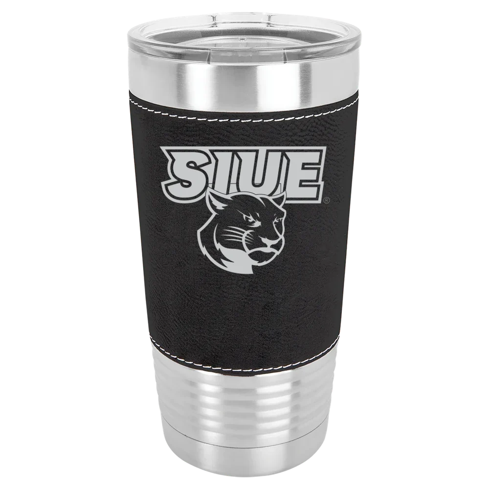 Southern Illinois University Edwardsville Polar Camel 20 oz. Leatherette Grip Tumbler with Standard Lid