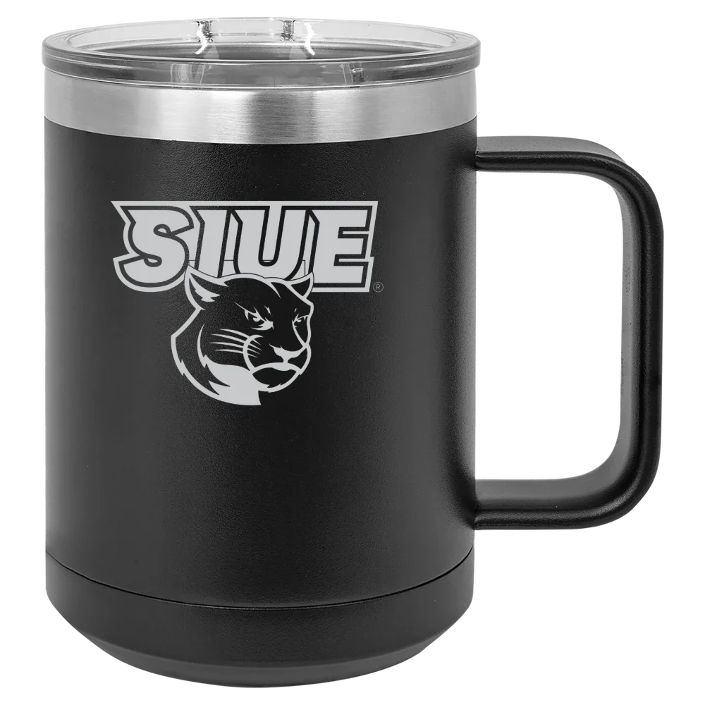 Southern Illinois University Edwardsville Polar Camel 15 oz. Mug with Slider Lid
