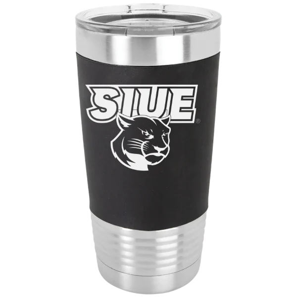 Southern Illinois University Edwardsville Polar Camel 20 oz. Silicone Grip Tumbler with Standard Lid