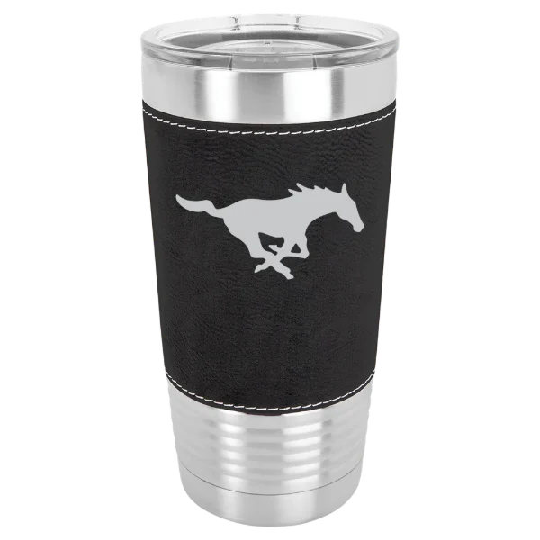 Southern Methodist University Polar Camel 20 oz. Leatherette Grip Tumbler with Standard Lid