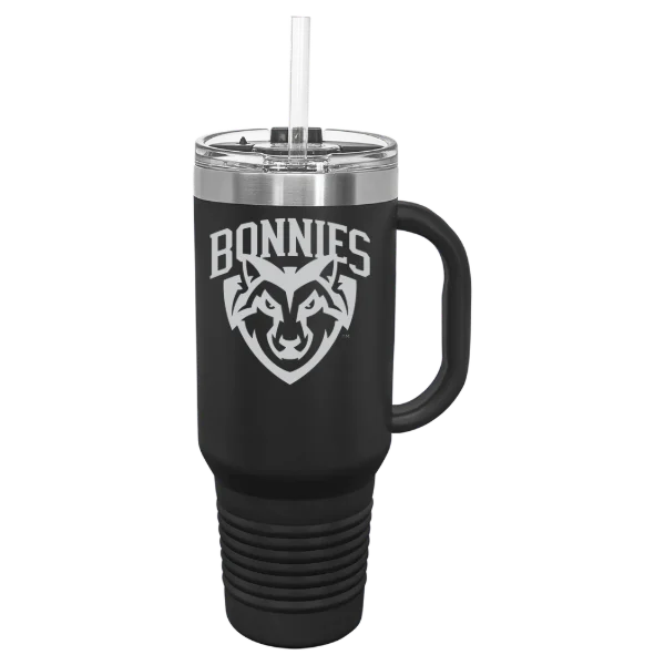 St. Bonaventure University Polar Camel 40 oz. Travel Mug with Snap Lid & Straw