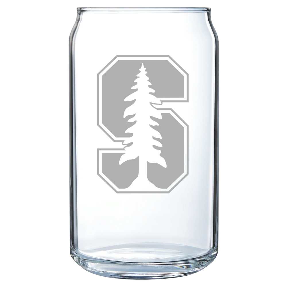 Stanford University Polar Camel 16 oz. Can Glass
