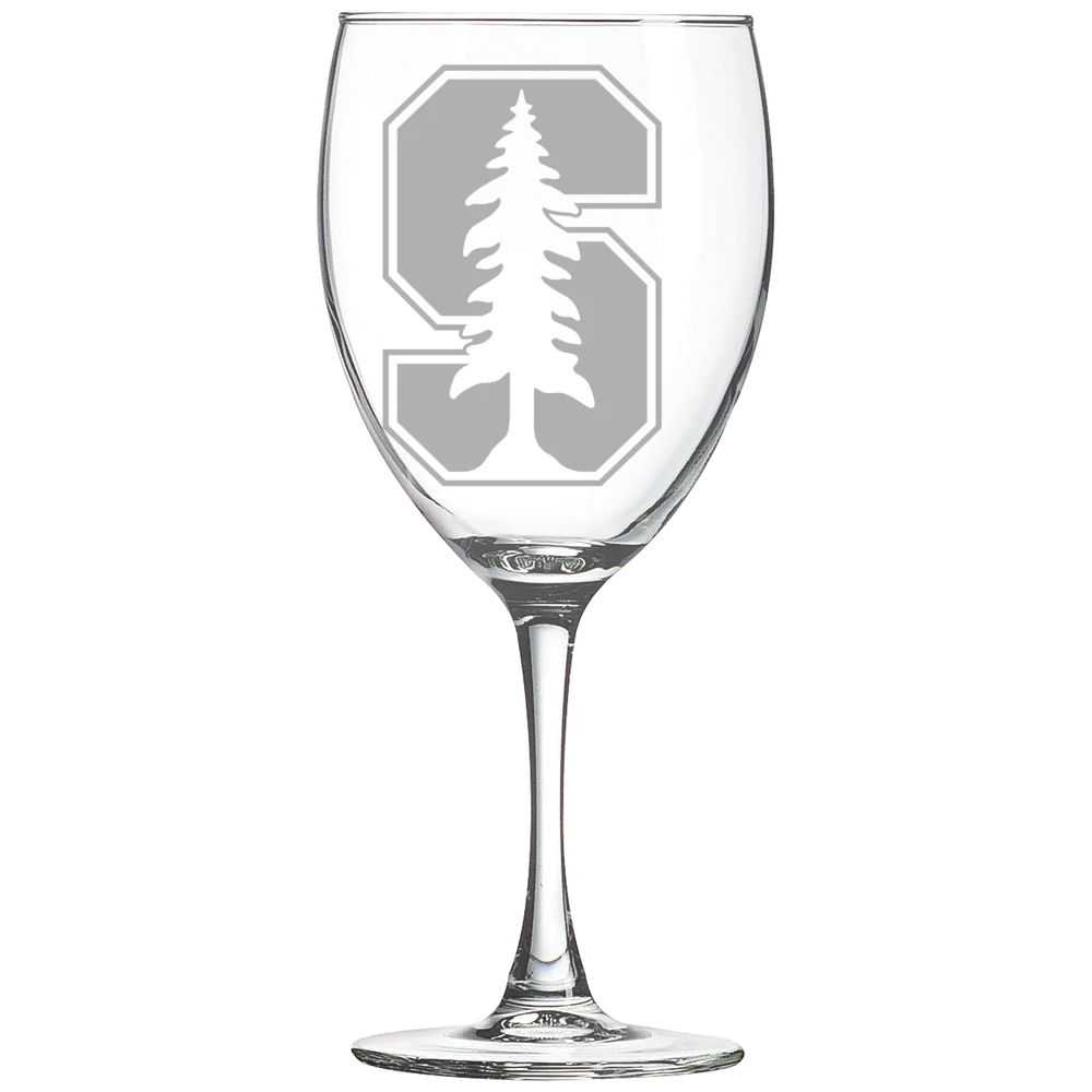 Stanford University Polar Camel 10 1/2 oz. Wine Glass