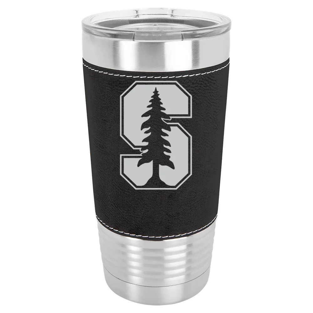 Stanford University Polar Camel 20 oz. Leatherette Grip Tumbler with Standard Lid