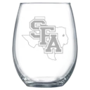 Stephen F. Austin State University Polar Camel 15 oz. Stemless Wine Glass