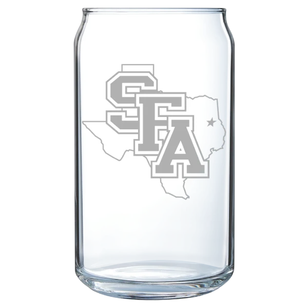 Stephen F. Austin State University Polar Camel 16 oz. Can Glass