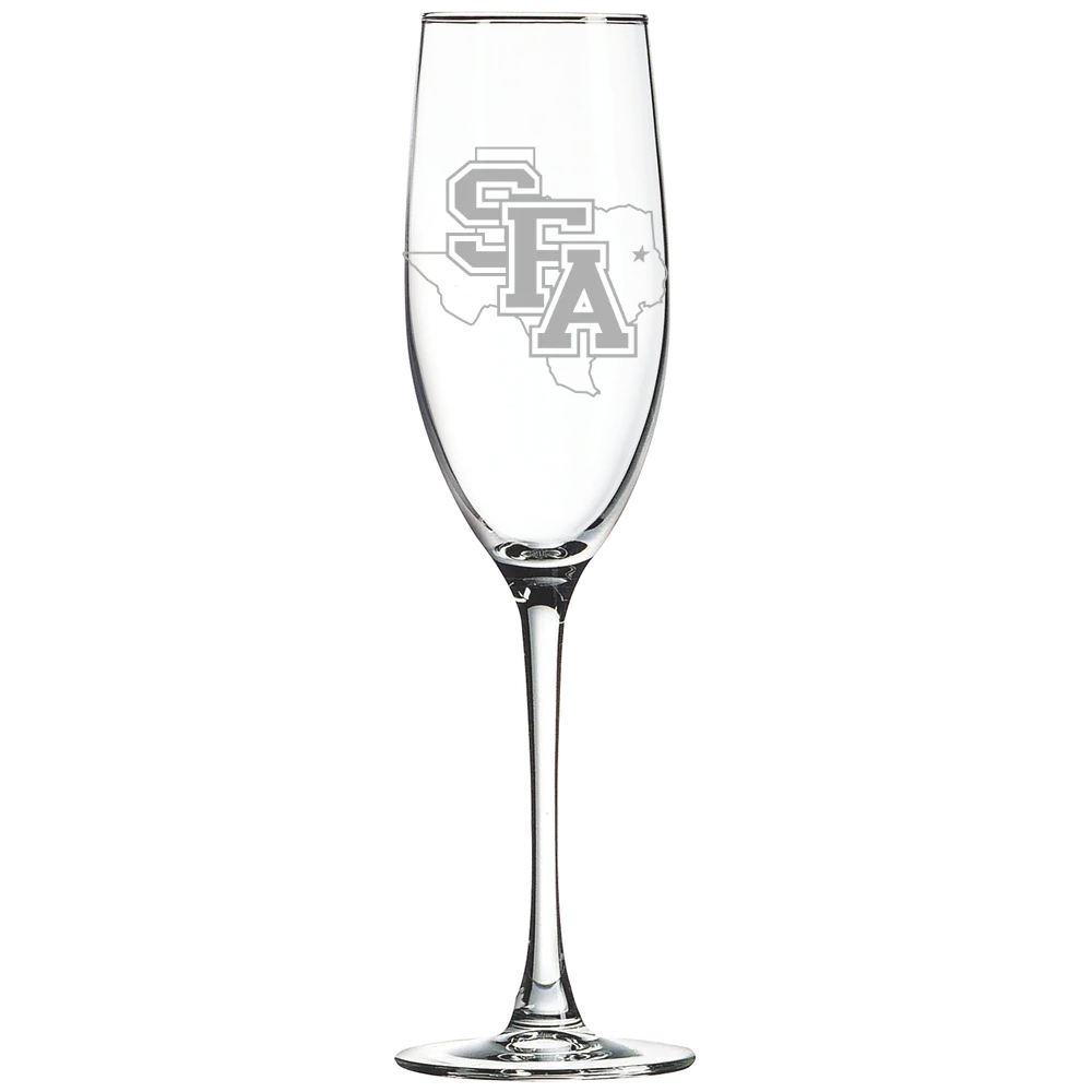 Stephen F. Austin State University Polar Camel 8 oz. Champagne Flute