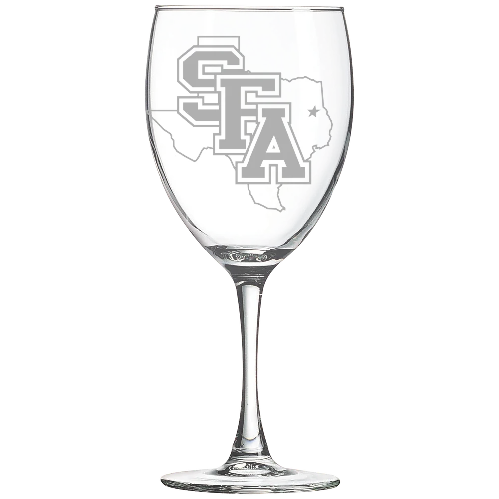 Stephen F. Austin State University Polar Camel 10 1/2 oz. Wine Glass