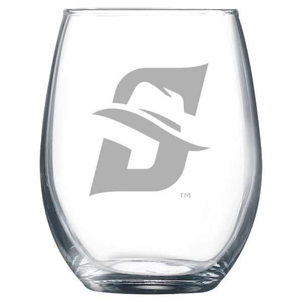 Stetson University Polar Camel 9 oz. Stemless Wine Glass