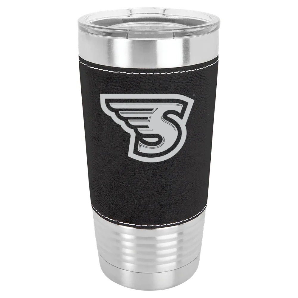 Stonehill College Polar Camel 20 oz. Leatherette Grip Tumbler with Standard Lid