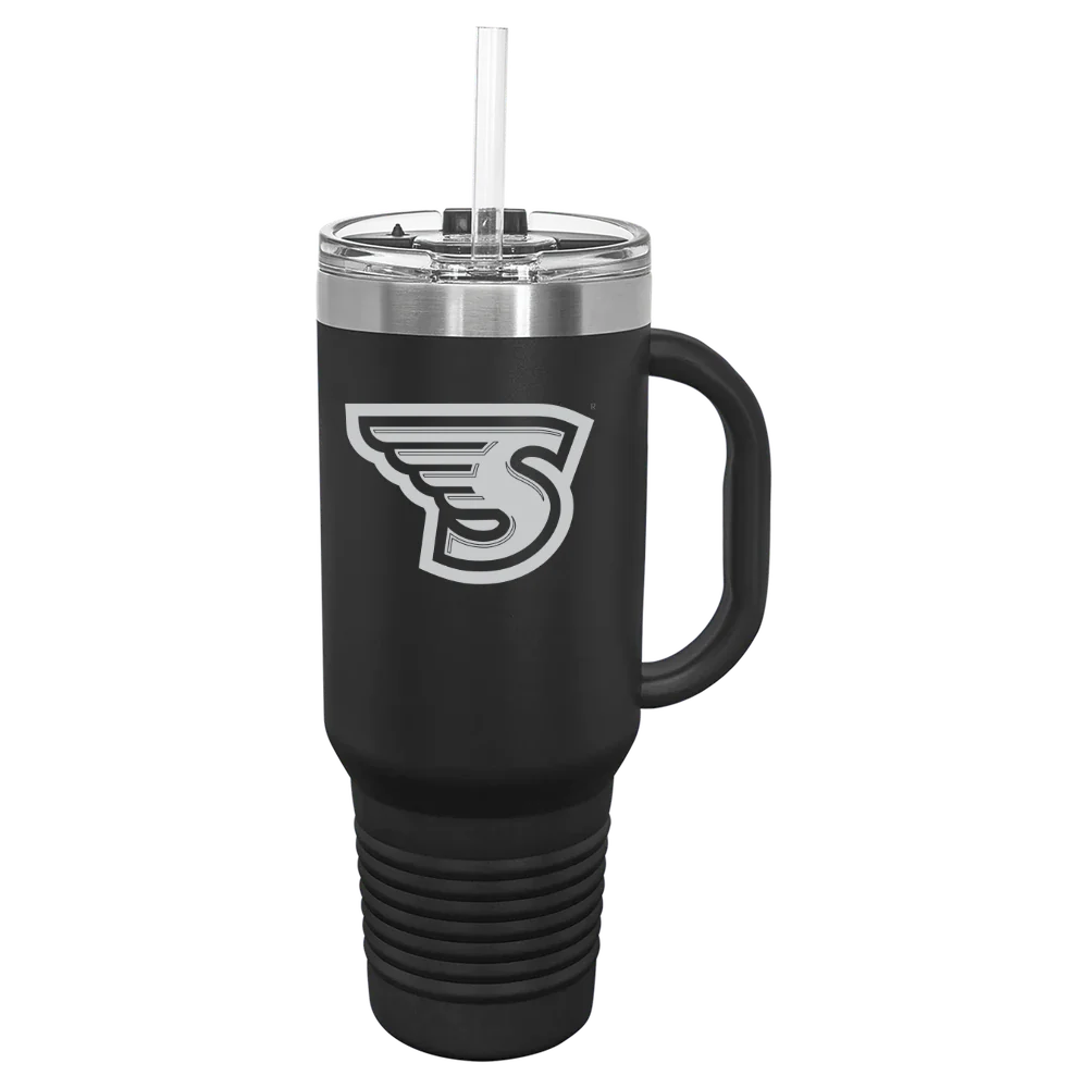 Stonehill College Polar Camel 40 oz. Travel Mug with Snap Lid & Straw