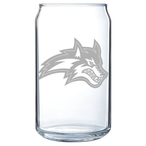 Stony Brook University Polar Camel 16 oz. Can Glass