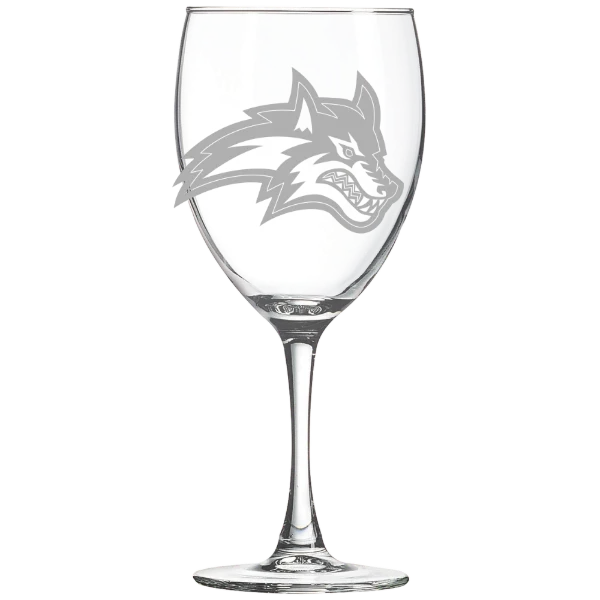 Stony Brook University Polar Camel 10 1/2 oz. Wine Glass