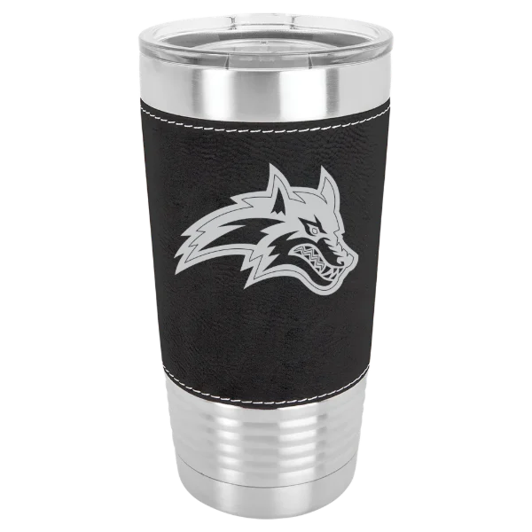 Stony Brook University Polar Camel 20 oz. Leatherette Grip Tumbler with Standard Lid